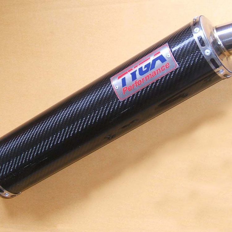 Silencer carbon round (4 stroke) 38,1mm