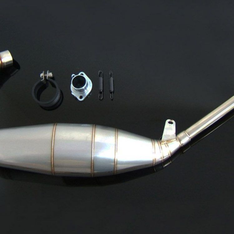 Exhaust set stainless steel, Aprilia RS125
