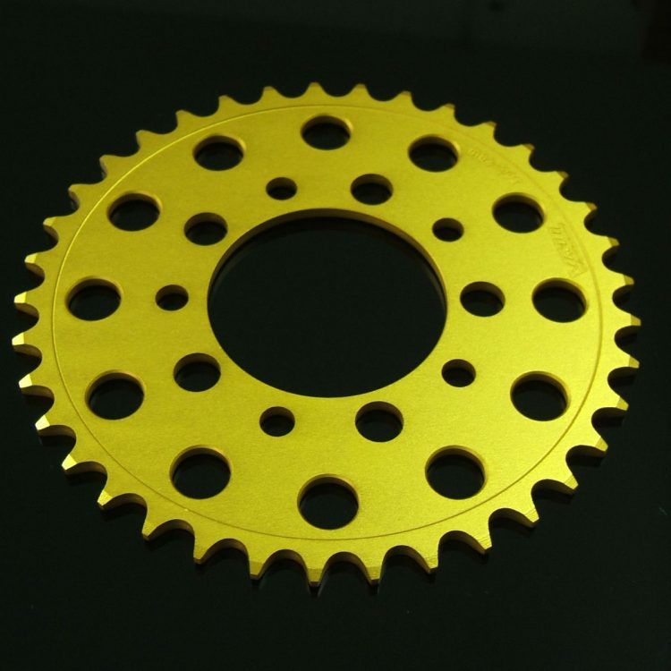 Rear sprocket aluminium gold, NSR250 MC18 / MC21