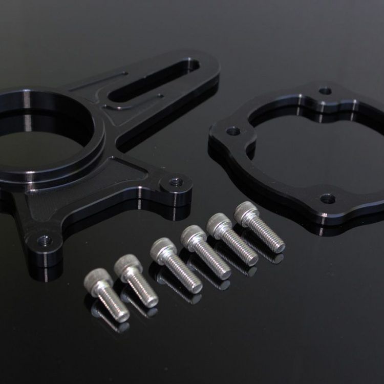 Bracket rear brake CNC black 84mm Brembo, Honda NSR250 MC28