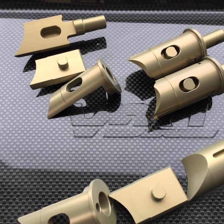 Set powervalves ( 4 pieces), complete CNC billet aluminium, RGV250/RS250