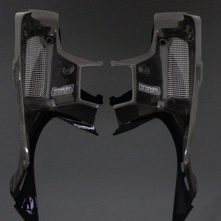 Carbon inner shrouds with grill (pair), Honda MSX125 GROM