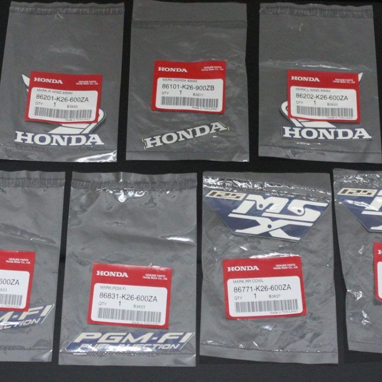 Decal set, type 4 Blue Metallic scheme, Honda MSX125 GROM