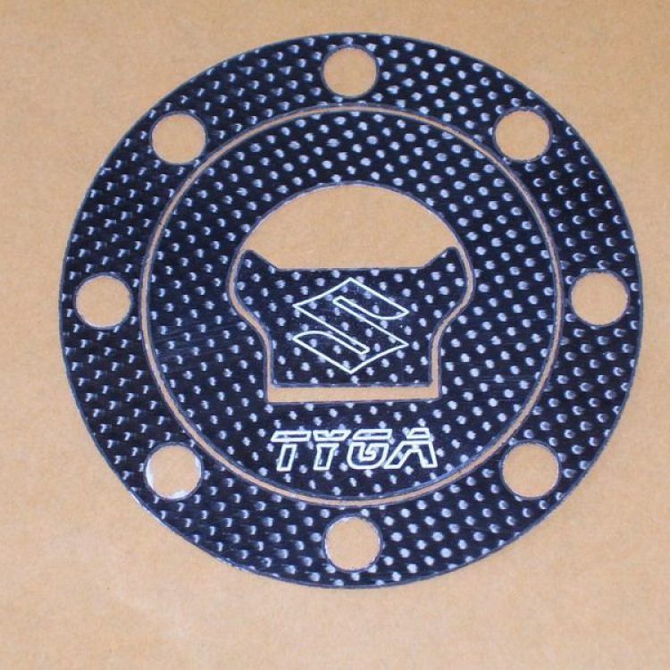 Carbon tank filler cap cover cover,  Suzuki RGV 250
