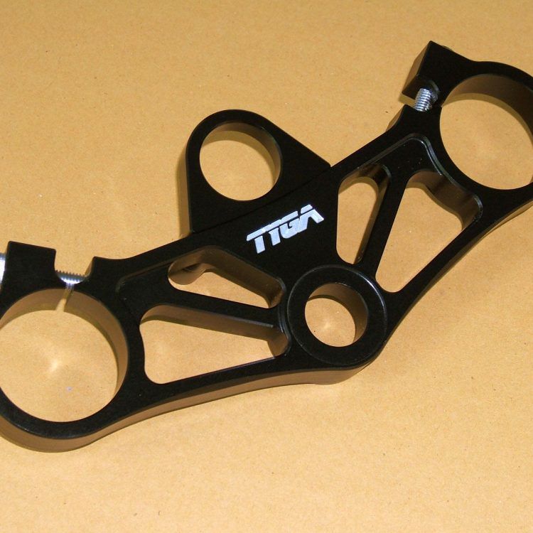 Top Triple clamp  CNC black, Suzuki RGV 250 VJ23 kit