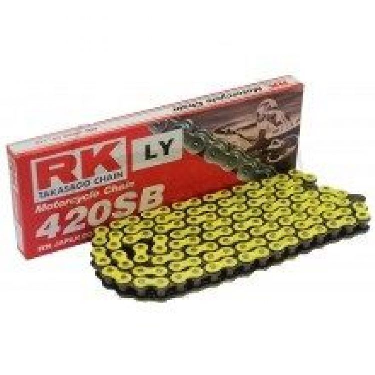 CADENA RK 420SB/130 REFORZADA AMARILLA