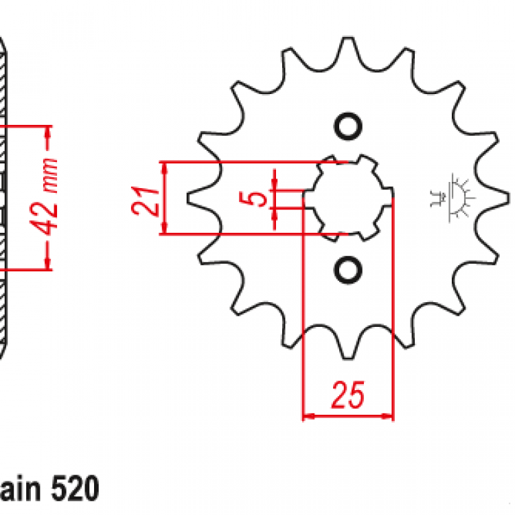 PIÑON RD350 YPVS (83-95)