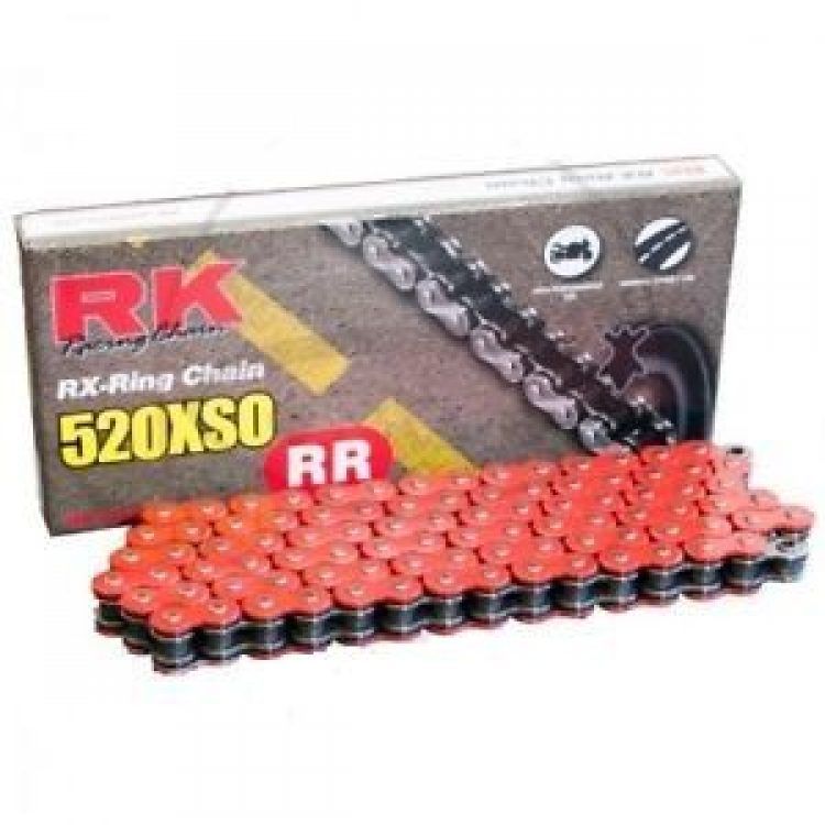 CADENA RK X-RING 520XSO RETENES ROJA