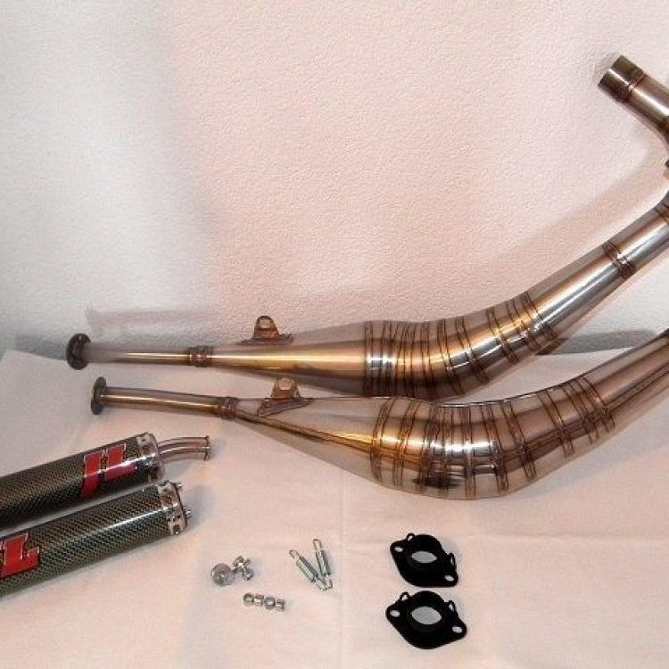 CONJUNTO DE ESCAPE JIM LOMAS SIDE BY SIDE RACE RD250/350/400 DE AIRE