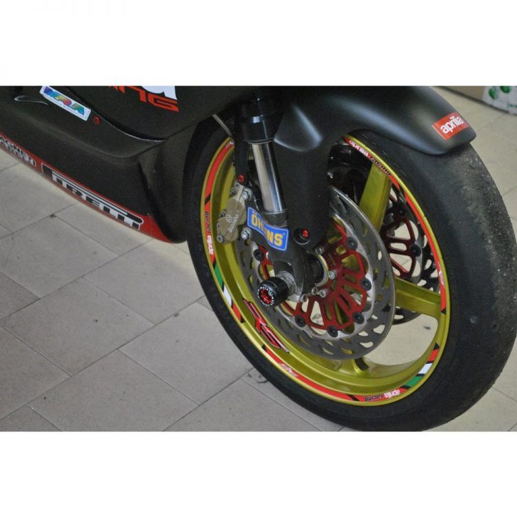 KIT MELOTTI DE PROTECCIÓN DEL EJE DE LA RUEDA DELANTERA PARA APRILIA RS250