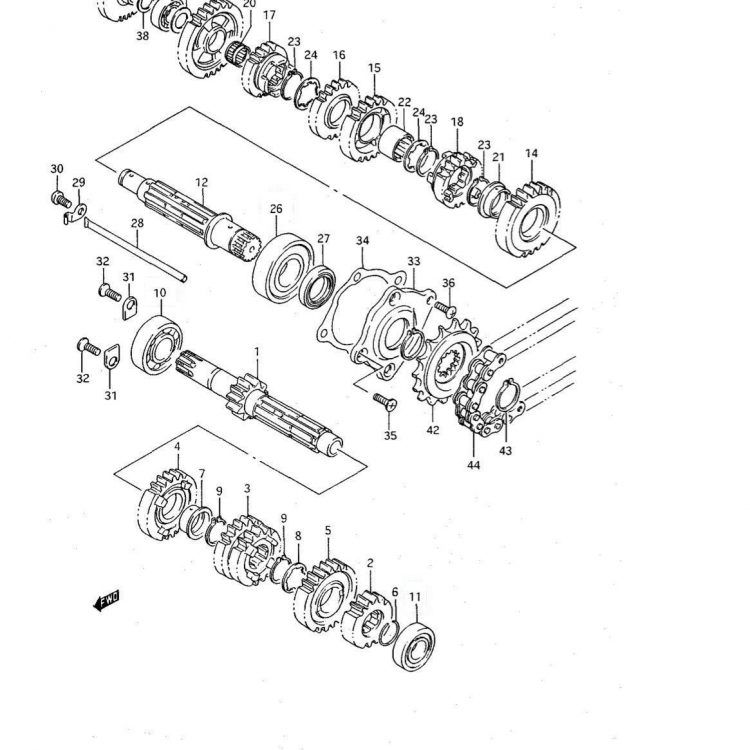 RODAMIENTO CAJA CAMBIOS RGV250 / RS250  (Nº25)