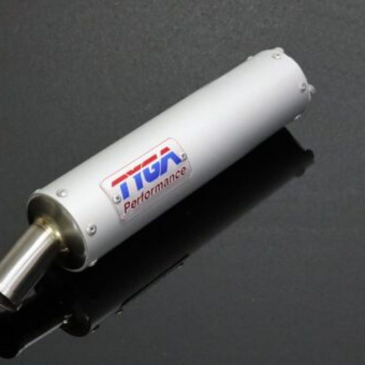 Silencer aluminium Classic “SHORTY” , 2 stroke stainless endcap