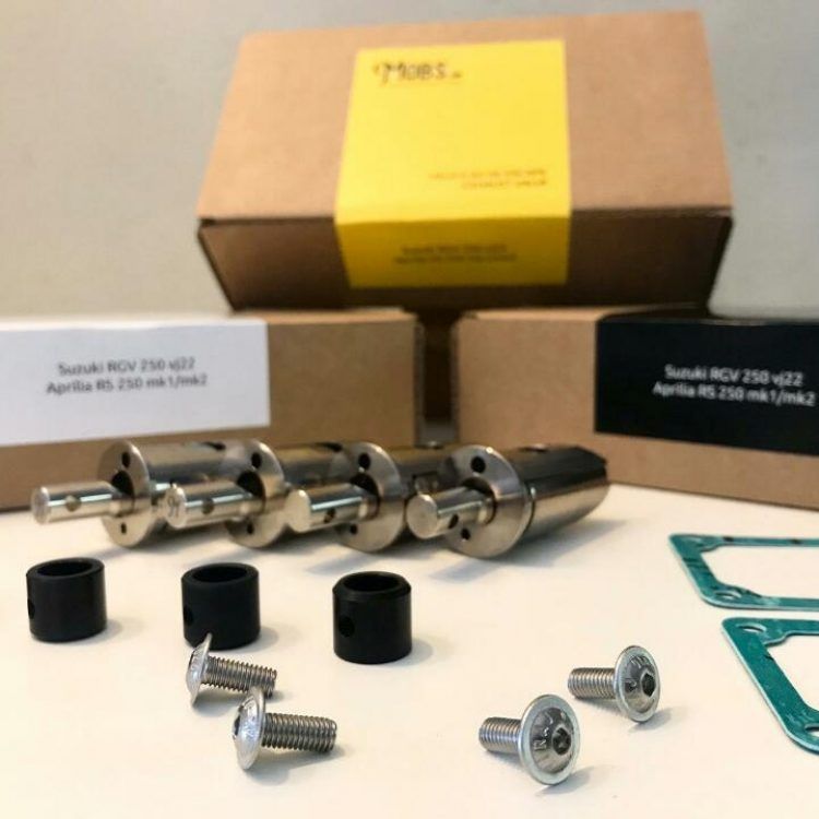 VALVULAS DE ESCAPE RS250 / RGV250 MOBS