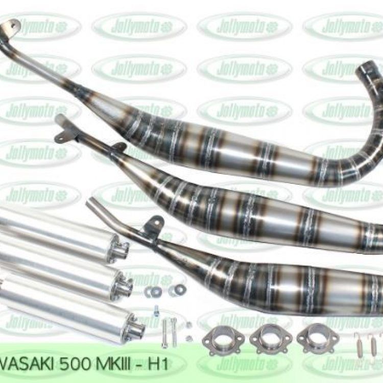 ESCAPE JOLLYMOTO KAWASAKI 500 H1 MACH III (SILENCIOSO ALUMINIO)