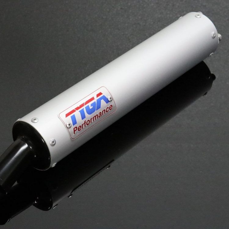 Silencer aluminium "classic" , 2 stroke black endcap