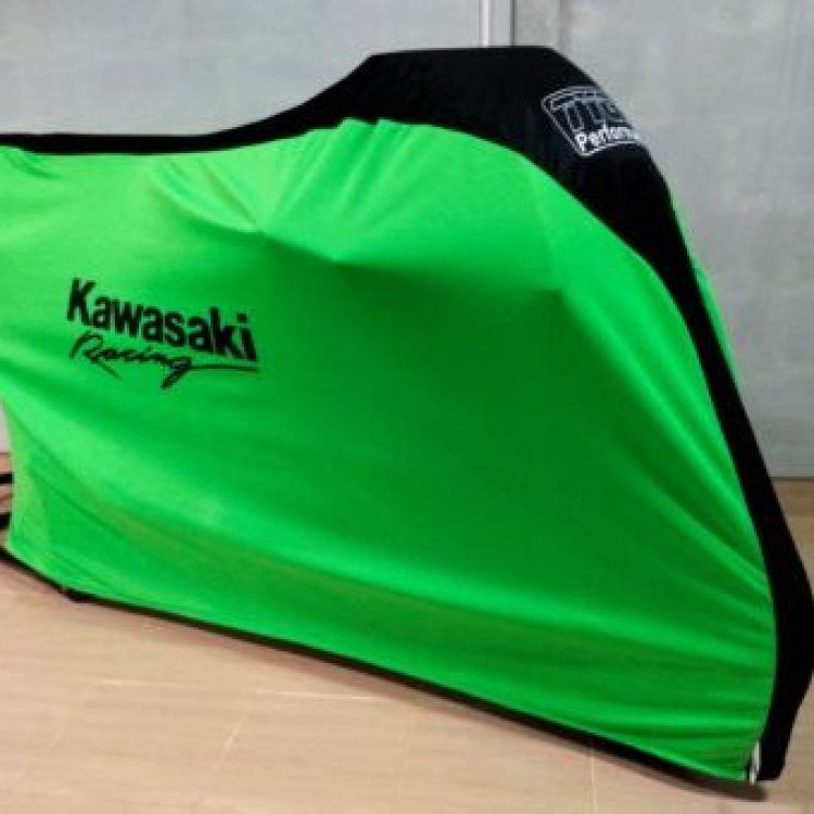 FUNDA MOTO TYGA KAWASAKI VERDE DE CARRERAS