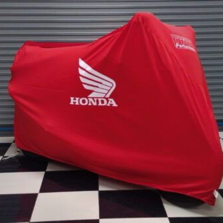 FUNDA MOTO TYGA HONDA ROJO ALA BLANCA