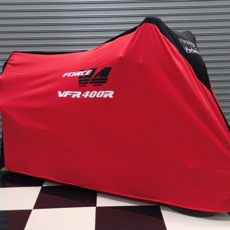 FUNDA MOTO TYGA HONDA V4 ROJO/NEGRO VFR400R