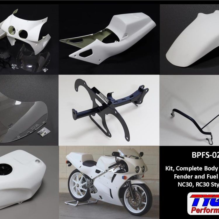 Kit completo de carrocería “street” con guardabarros delantero y depósito de gasolina estilo GRP RC30, Honda VFR400 NC30