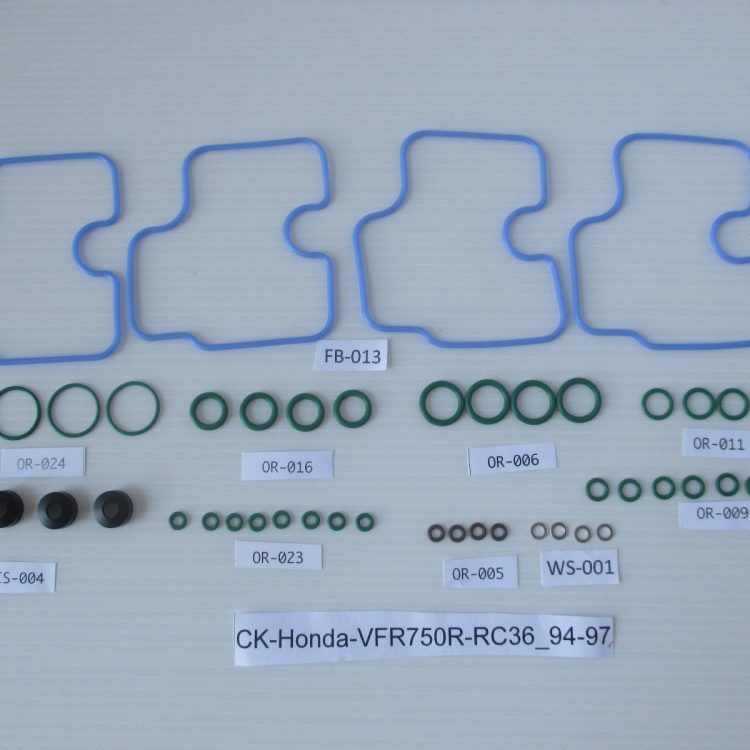 Kit de servicio de carburador A, 48 piezas, Honda VFR750R RC36 (94-97)