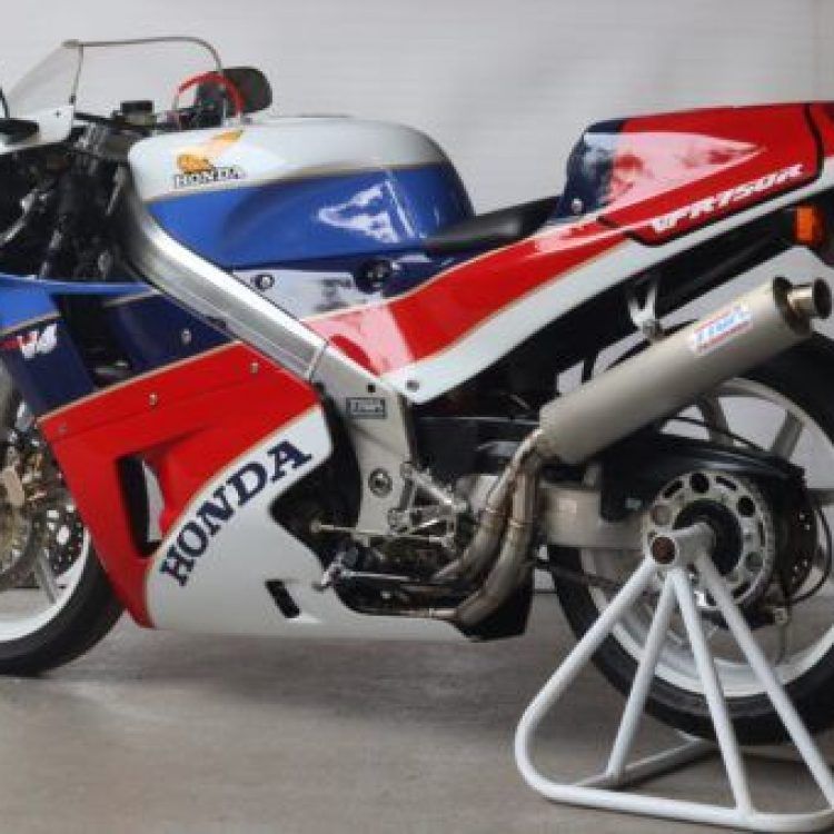 Conjunto, sistema de escape completo, silenciador redondo inoxidable, estilo HRC, VFR750 RC36II