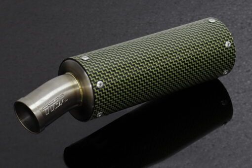Silenciador izquierdo shorty, carbono/kevlar 70mm - Imagen 6